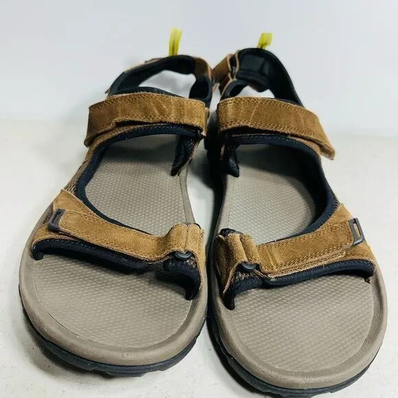 Teva Brown Sandals with Yellow Accents