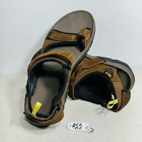 Teva Brown Sandals with Yellow Accents