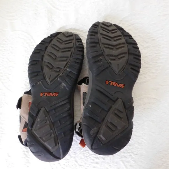 Teva Mens Katavi Outdoor Comfort Hiking Sandals Shoes sz 10 Suede Tan Brown
