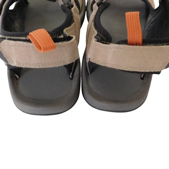 Teva Mens Katavi Outdoor Comfort Hiking Sandals Shoes sz 10 Suede Tan Brown