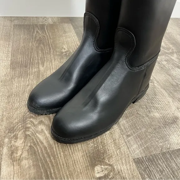 The Emerson Boot Black Equestrian Riding Dress Boots
