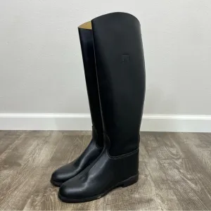The Emerson Boot Black Equestrian Riding Dress Boots