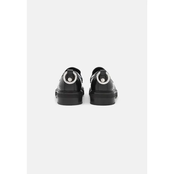 The Kooples Ring-Embellished Leather Loafers