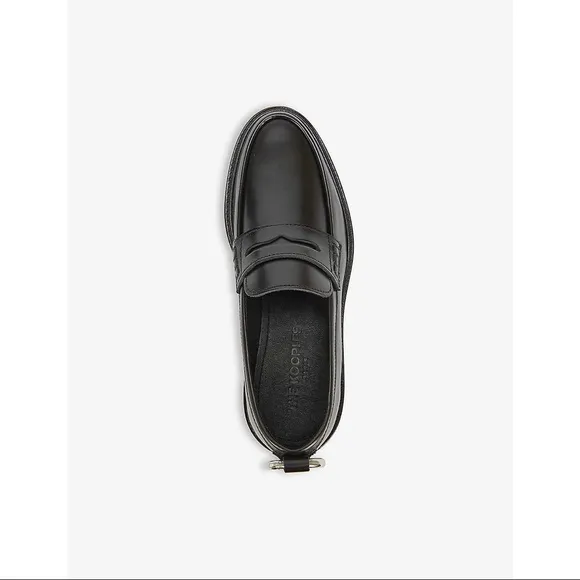 The Kooples Ring-Embellished Leather Loafers