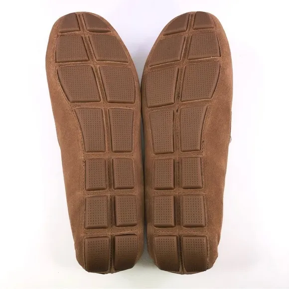 The Men's Store at Bloomingdale's Shearling Slippers Tan/Natural Suede Loafers
