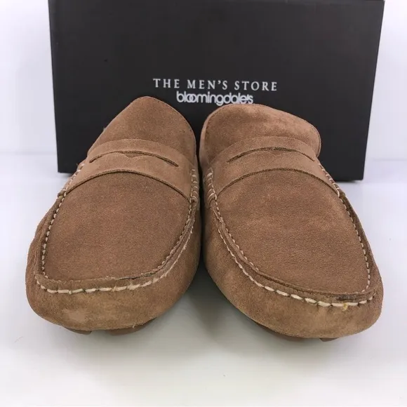 The Men's Store at Bloomingdale's Shearling Slippers Tan/Natural Suede Loafers