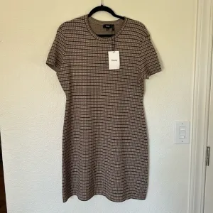 Theory Branteen black multi fine bilen dress