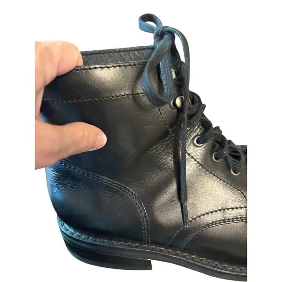 THURSDAY BOOT CO. Men’s Captain Boot Black Leather Lace Up Size 11