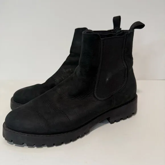 Thursday Boots Legend Everyday Pull On Chelsea Boots Leather Black Size 10.5