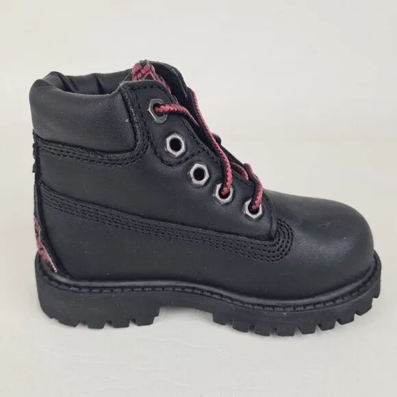 Timberland 6In Fordham TODDLER Boots Outdoors Black Leather Casual