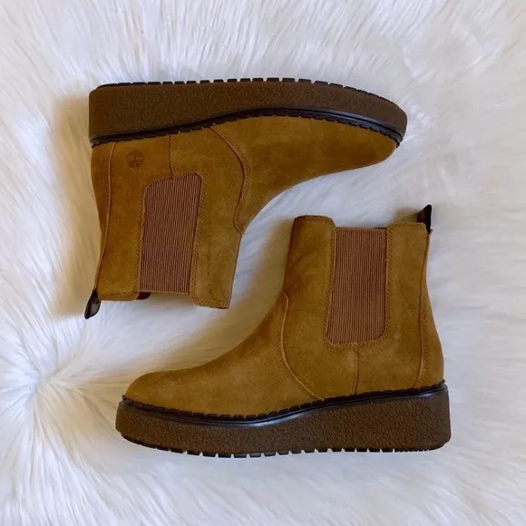 Timberland Bluebell Lane Suede Chelsea Wedge Boots