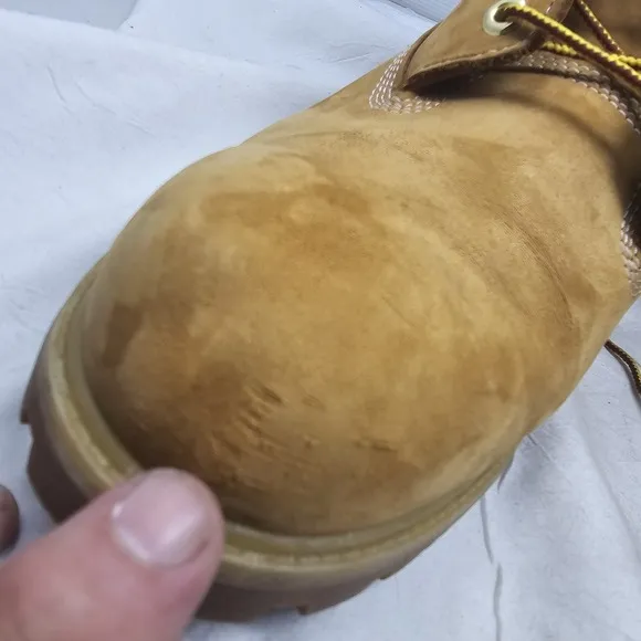 Timberland Boots  6-Inch Premium Mens Size 12M Tan Classic Outdoor A7898