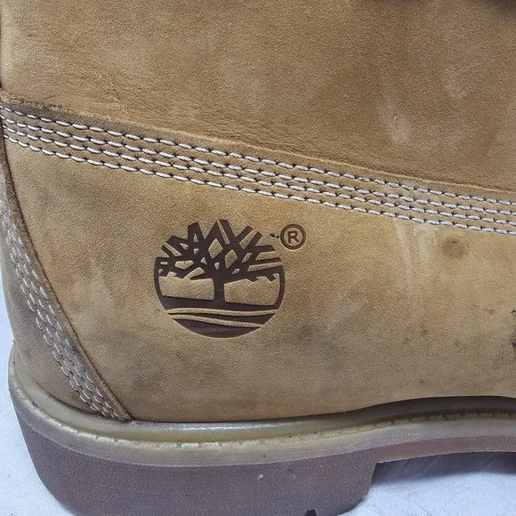 Timberland Boots  6-Inch Premium Mens Size 12M Tan Classic Outdoor A7898