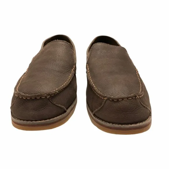 Timberland Brown Leather Ortholite Slip On Loafers