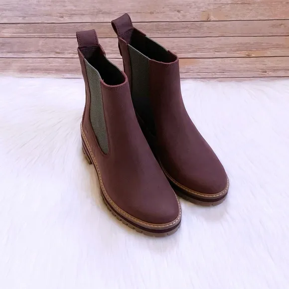 Timberland Courmayeur Valley Chelsea Burgundy Boots