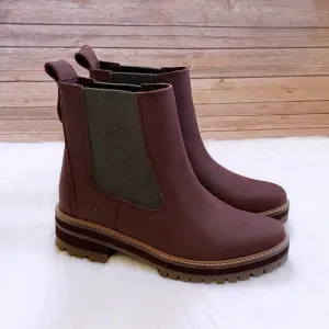 Timberland Courmayeur Valley Chelsea Burgundy Boots