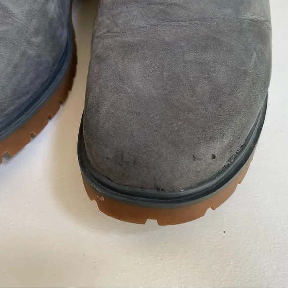Timberland Jayne Shearling-Collar Waterproof Boots Leather 10