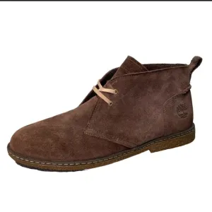 Timberland Lace Up Brown Desert Leather Chukka Boots Size 4.5