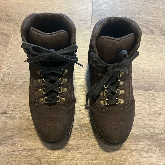 Timberland Men's Brown Hiking Boots Size 10 Lace Up Casual GUC