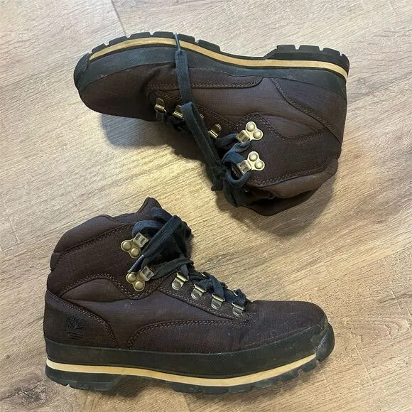 Timberland Men's Brown Hiking Boots Size 10 Lace Up Casual GUC