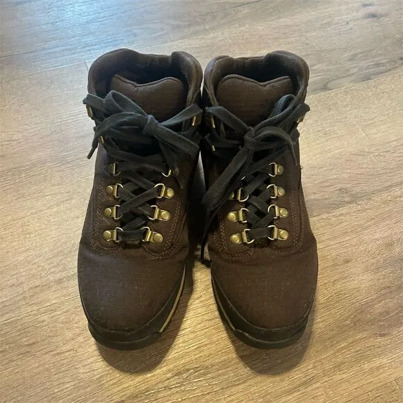Timberland Men's Brown Hiking Boots Size 10 Lace Up Casual GUC