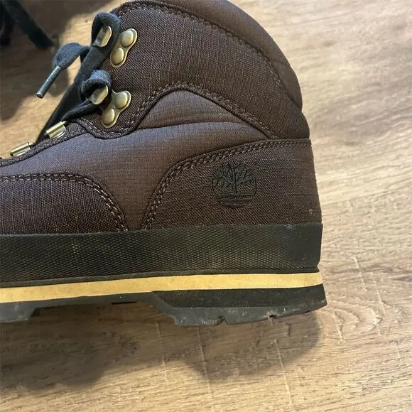 Timberland Men's Brown Hiking Boots Size 10 Lace Up Casual GUC