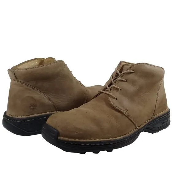 Timberland Men's Leather Ankle Beige Boots 10M