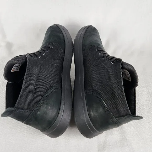 Timberland Suede Canvas Black Ankle Boots