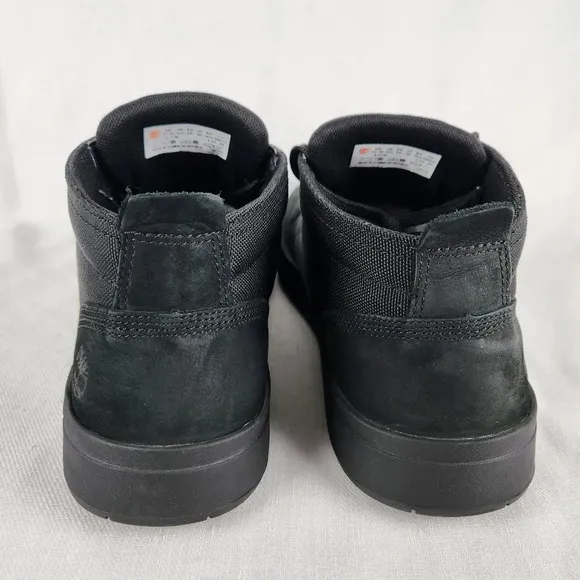 Timberland Suede Canvas Black Ankle Boots