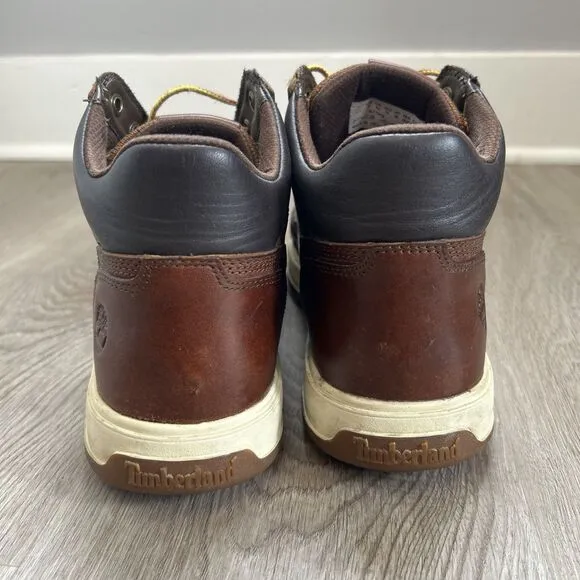 Timberland Tenmile Leather Chukka Men’s 10 Brown Casual Preppy Ankle Boots A17P3