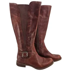 Timberland Womens 7 Leather Savin Hill Riding Boots