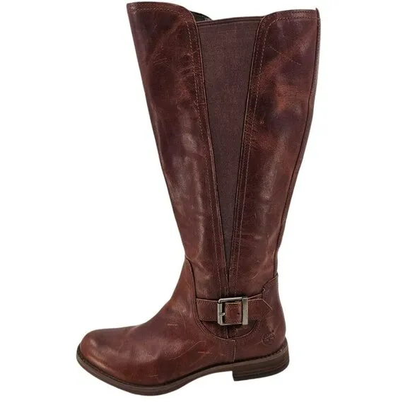 Timberland Womens 7 Leather Savin Hill Riding Boots