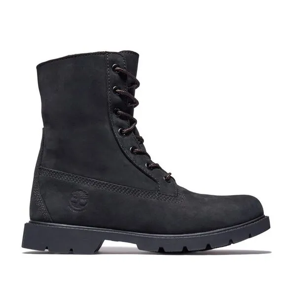 Timberland Womens Linden Woods Fold-Down Leather Casual Combat &amp; Lace-Up Boots