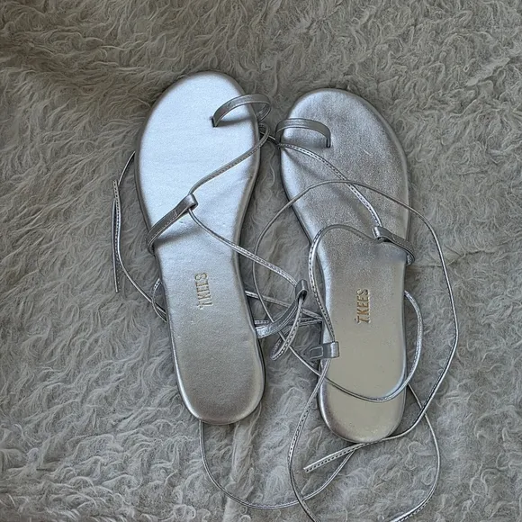 Tkees Jo Sandal Silver 10