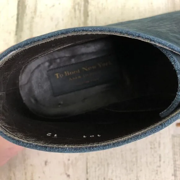 To Boot New York Adam Derrick Navy Blue Chukka Desert Shoes Men Size 12