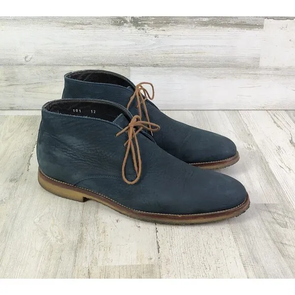 To Boot New York Adam Derrick Navy Blue Chukka Desert Shoes Men Size 12