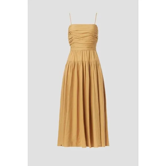 Toccin x RTR Ruched Tie Midi Dress Size 6