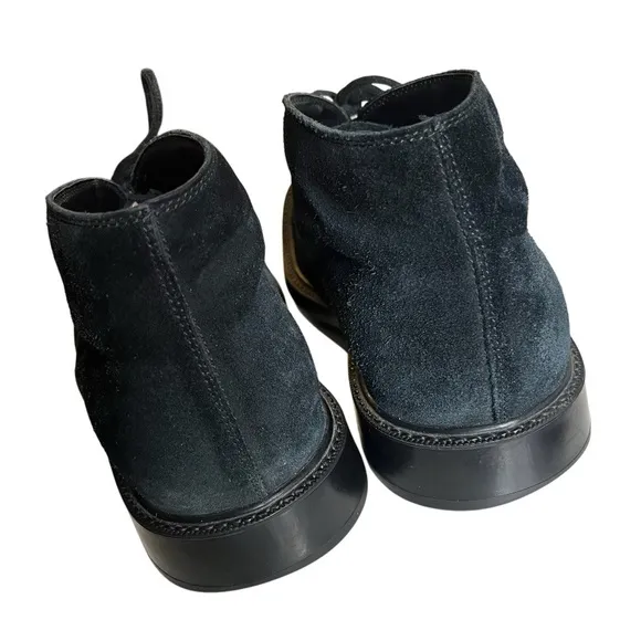 TODS Black Suede Chukka Boots Desert Boots Rubber Pebbled Soles Mens UK 9 1/2