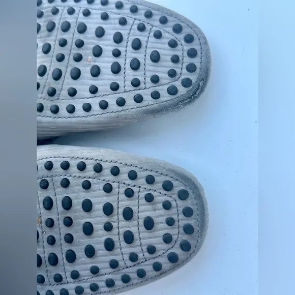 Tod’s Driver Slip-On Loafers, Light Gray, size 11