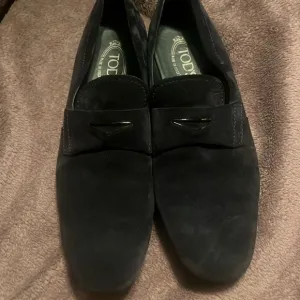 Tods Loafers Suede Drivers Blue Size Men’s 8