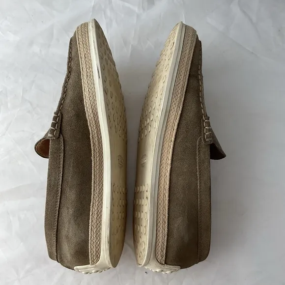 Tod's Men's Suede Loafers in Taupe