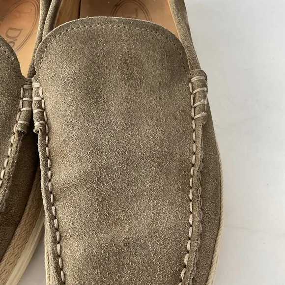Tod's Men's Suede Loafers in Taupe