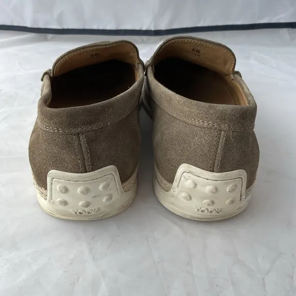 Tod's Men's Suede Loafers in Taupe