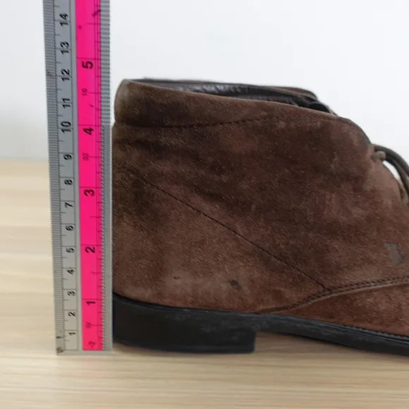 Tods Shoes Mens Leather 9.5 Brown Boots Ankle Booties Desert Suede Luxury $645