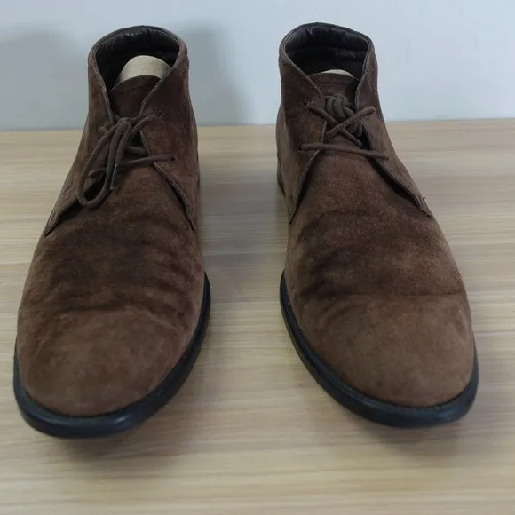 Tods Shoes Mens Leather 9.5 Brown Boots Ankle Booties Desert Suede Luxury $645