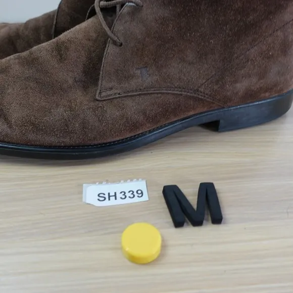 Tods Shoes Mens Leather 9.5 Brown Boots Ankle Booties Desert Suede Luxury $645