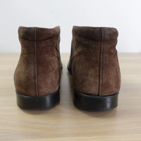 Tods Shoes Mens Leather 9.5 Brown Boots Ankle Booties Desert Suede Luxury $645