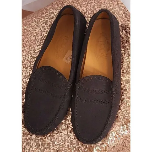 Tod's suede loafers 38
