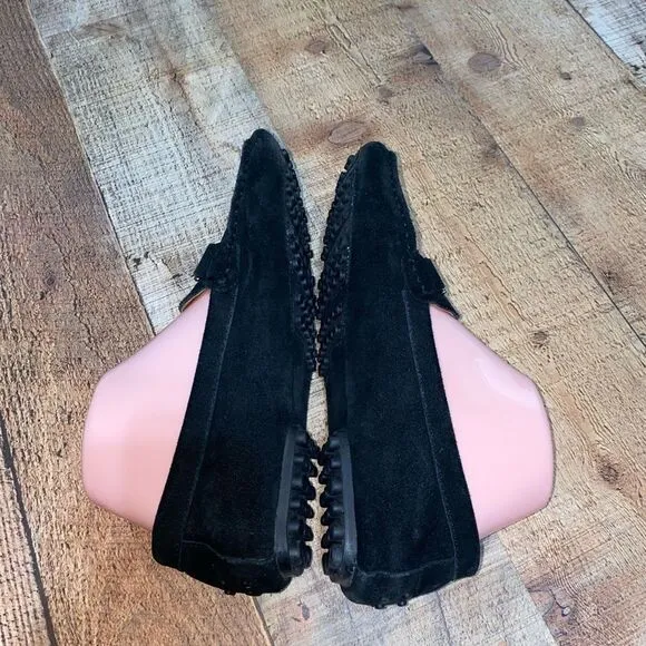 Tod'sTod's Black Suede Bit Slip On Loafers