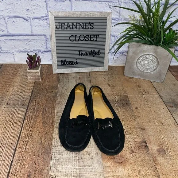Tod'sTod's Black Suede Bit Slip On Loafers